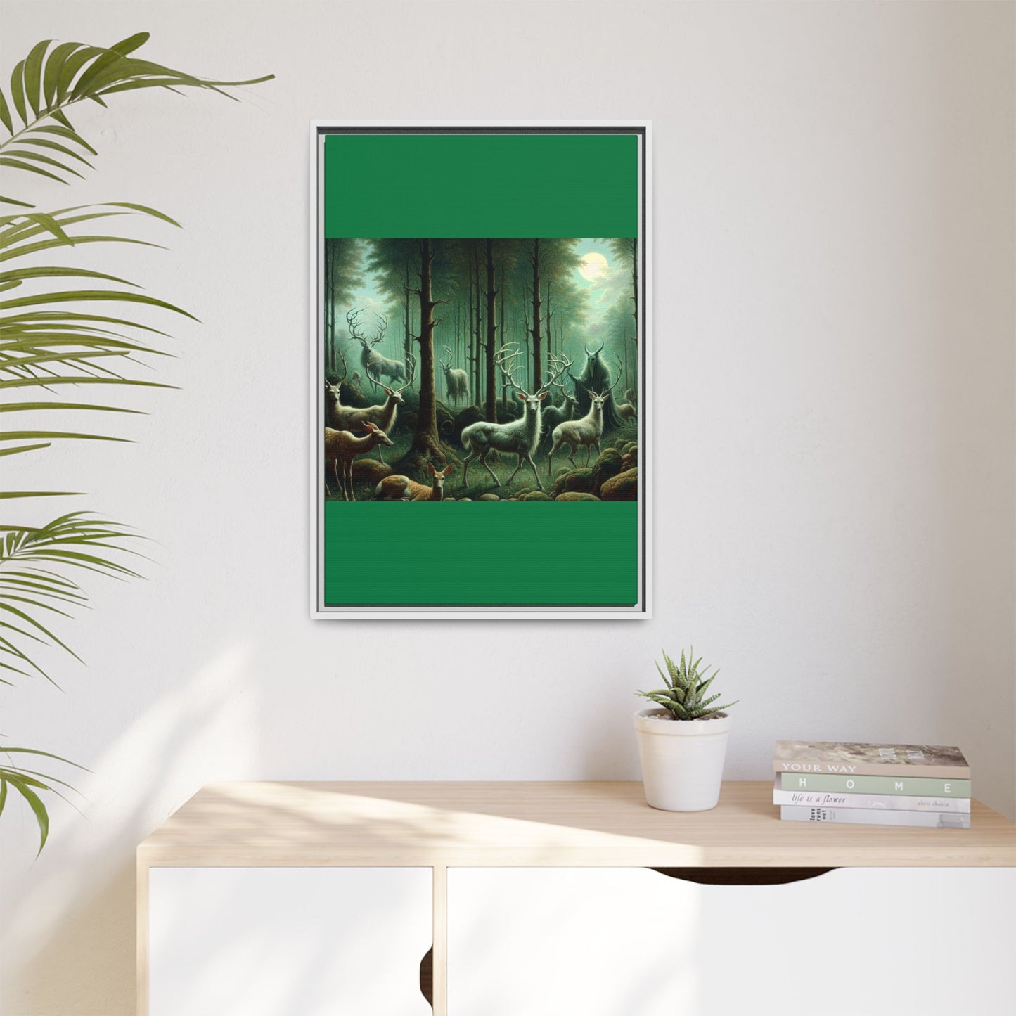 Wendigo Shepherd Canvas, Framed (Multi-color)