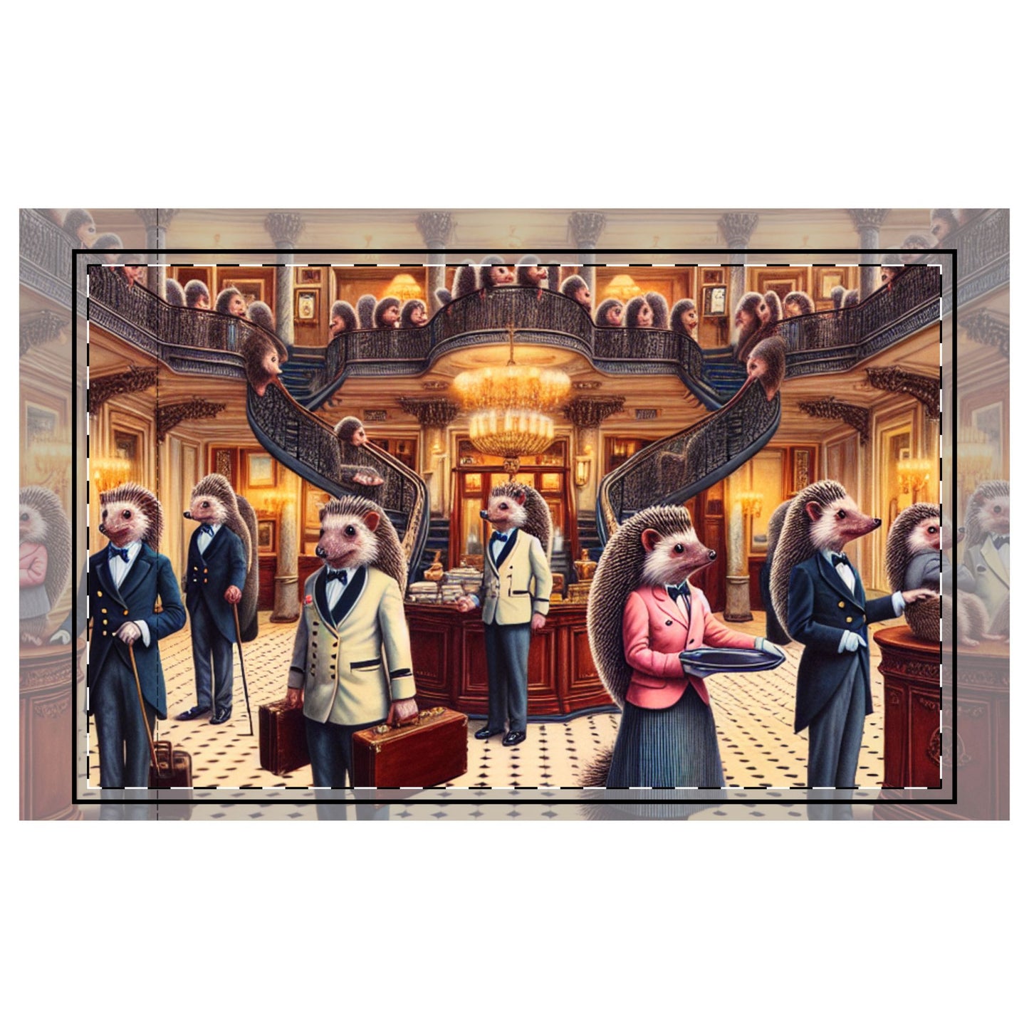 Hedgehog Hotel Microfiber Pillowcase