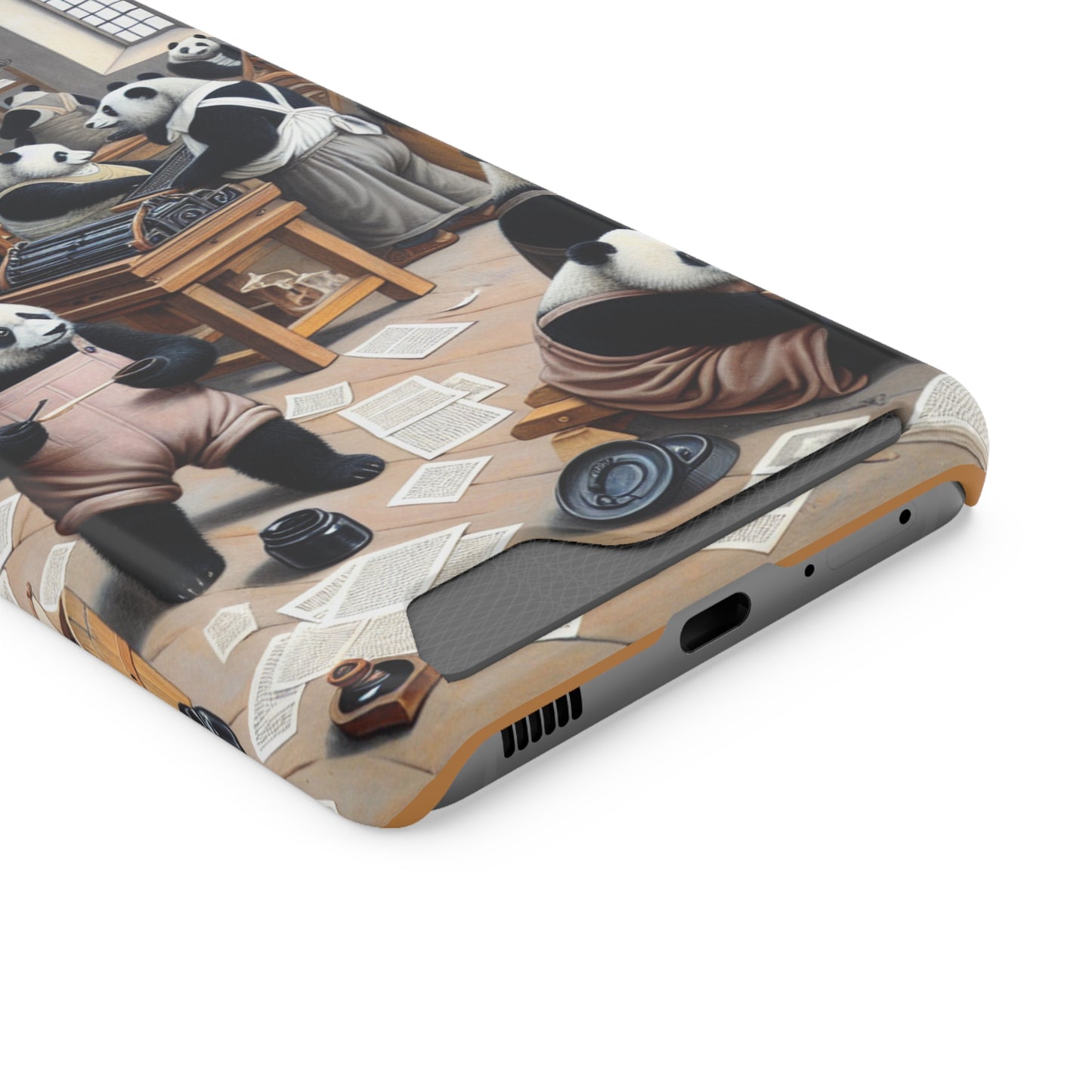 Printing Pandamonium Phone Case with Card Holder - GALAXY
