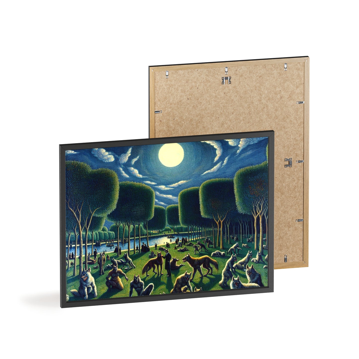 Framed Werewolves at the Waterfront Poster