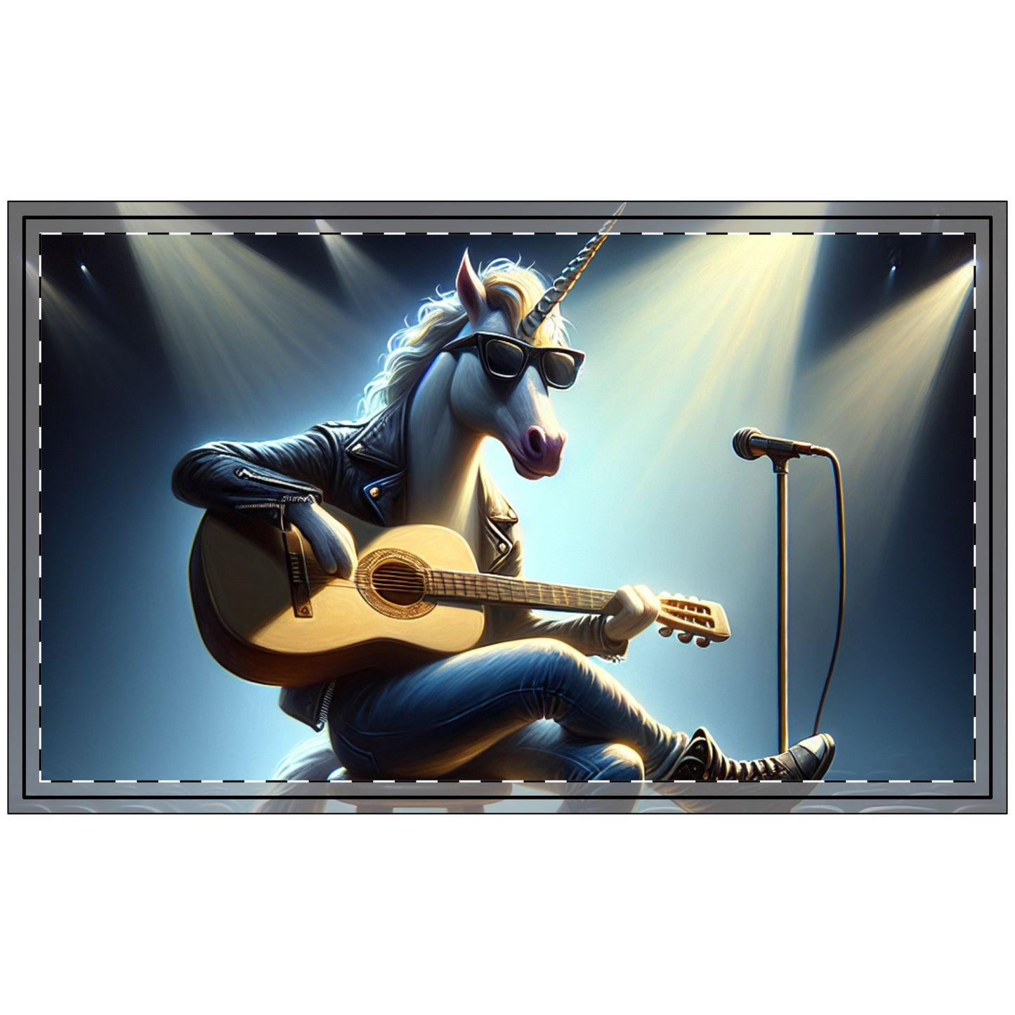 Unicorn Unplugged Polyester Doormat