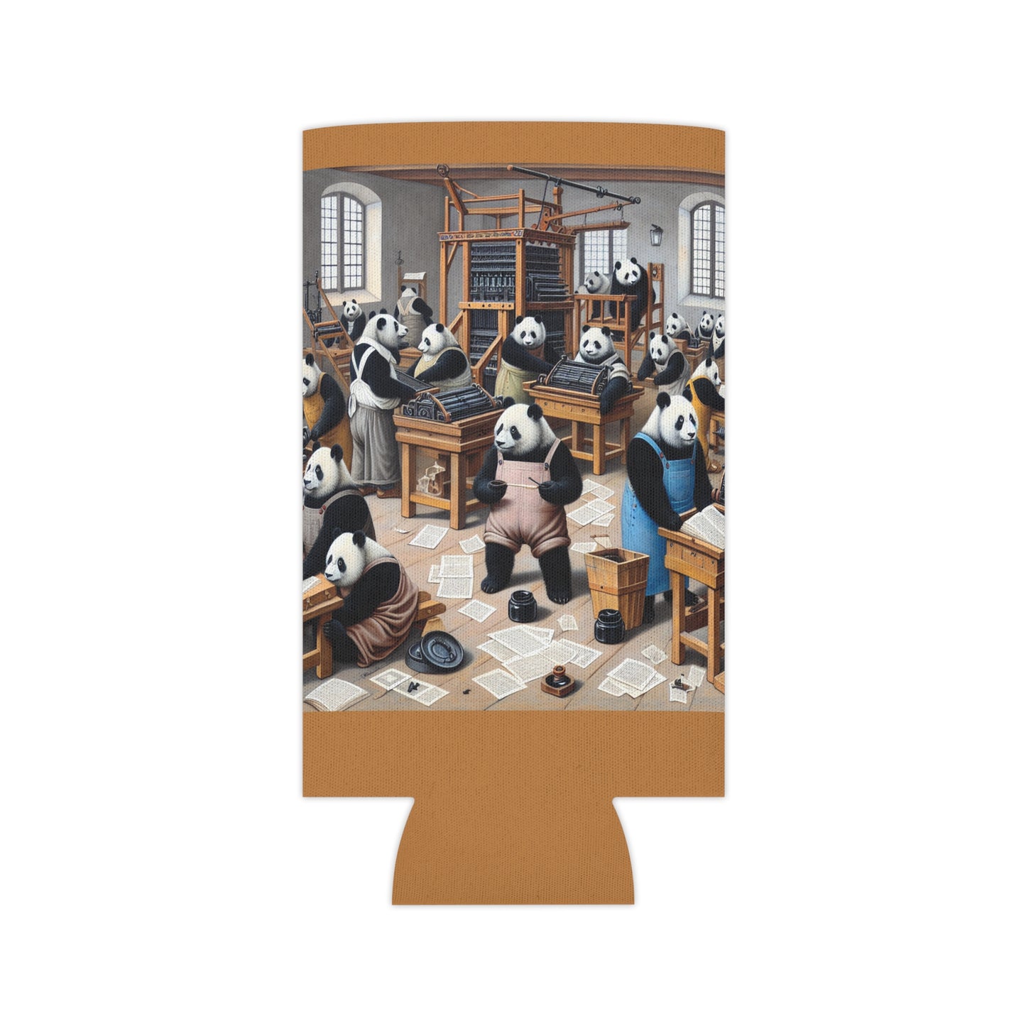 Printing Pandamonium Can Cooler