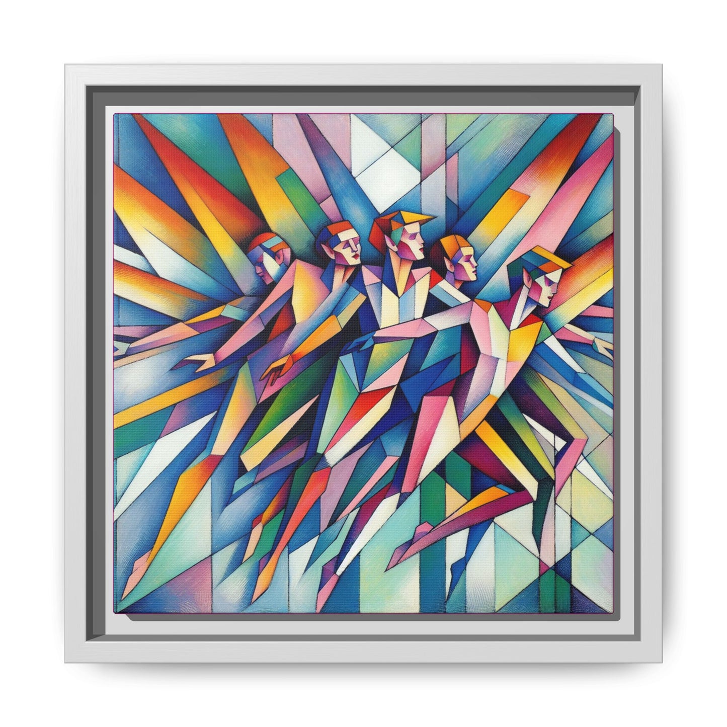 Picasso's Pixies Canvas, Framed (Multi-color)