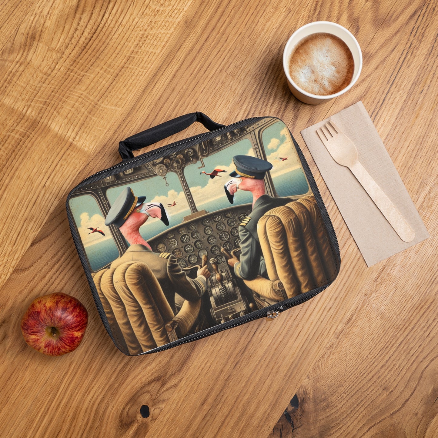 Flamingo Flight Deck Lunch Bag
