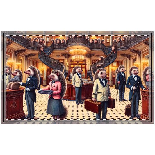 Hedgehog Hotel Polyester Doormat