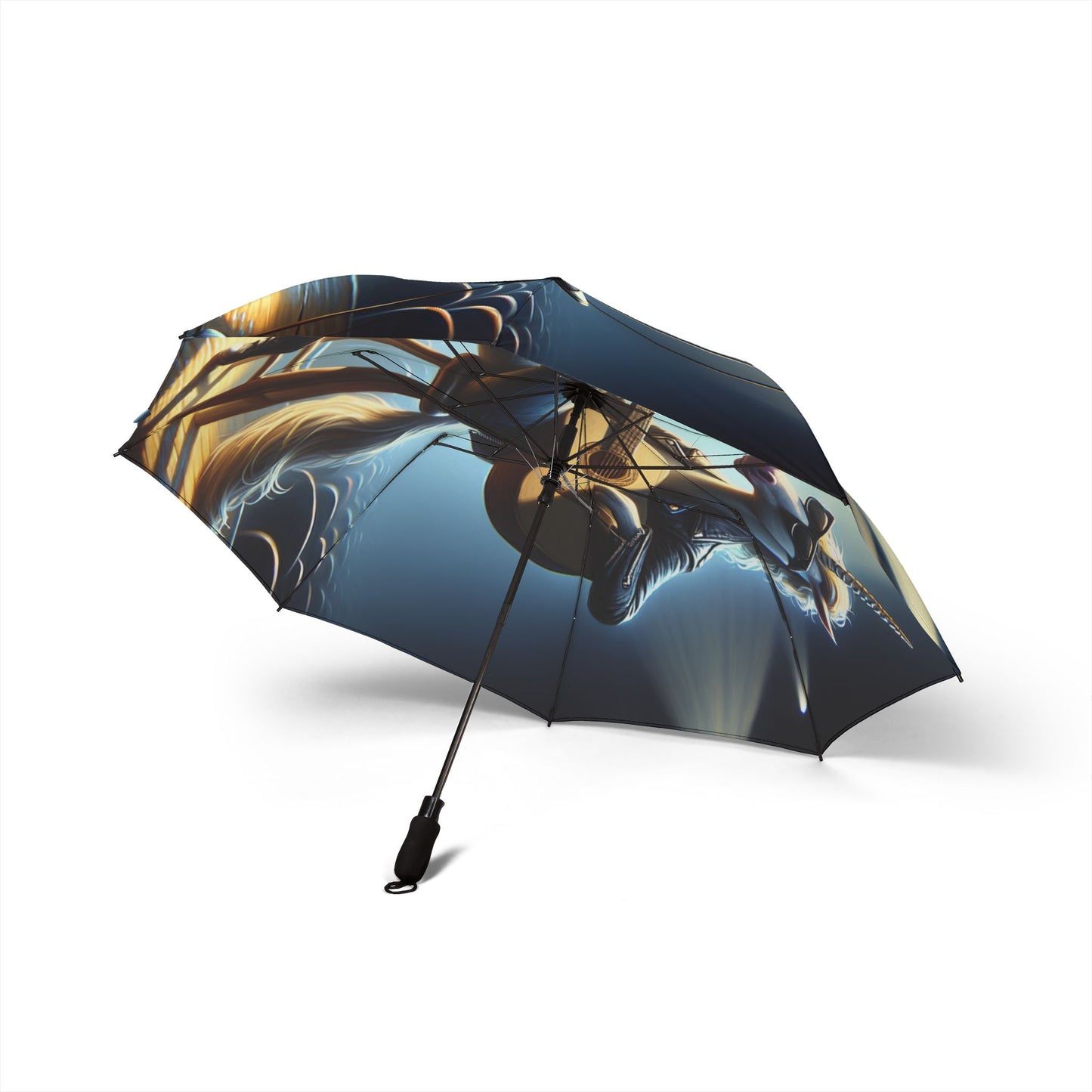 Unicorn Unplugged Semi-Automatic Foldable Umbrella