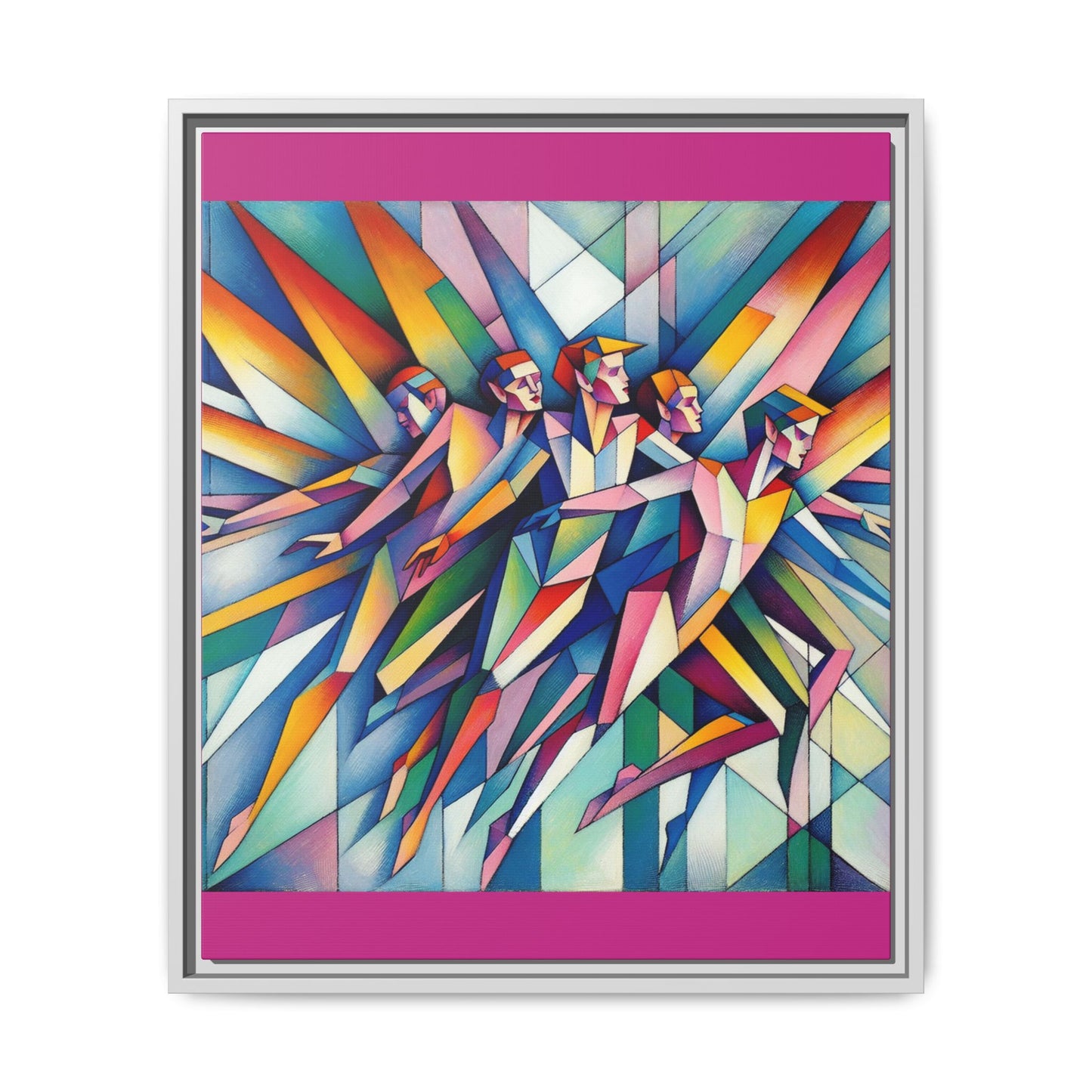 Picasso's Pixies Canvas, Framed (Multi-color)