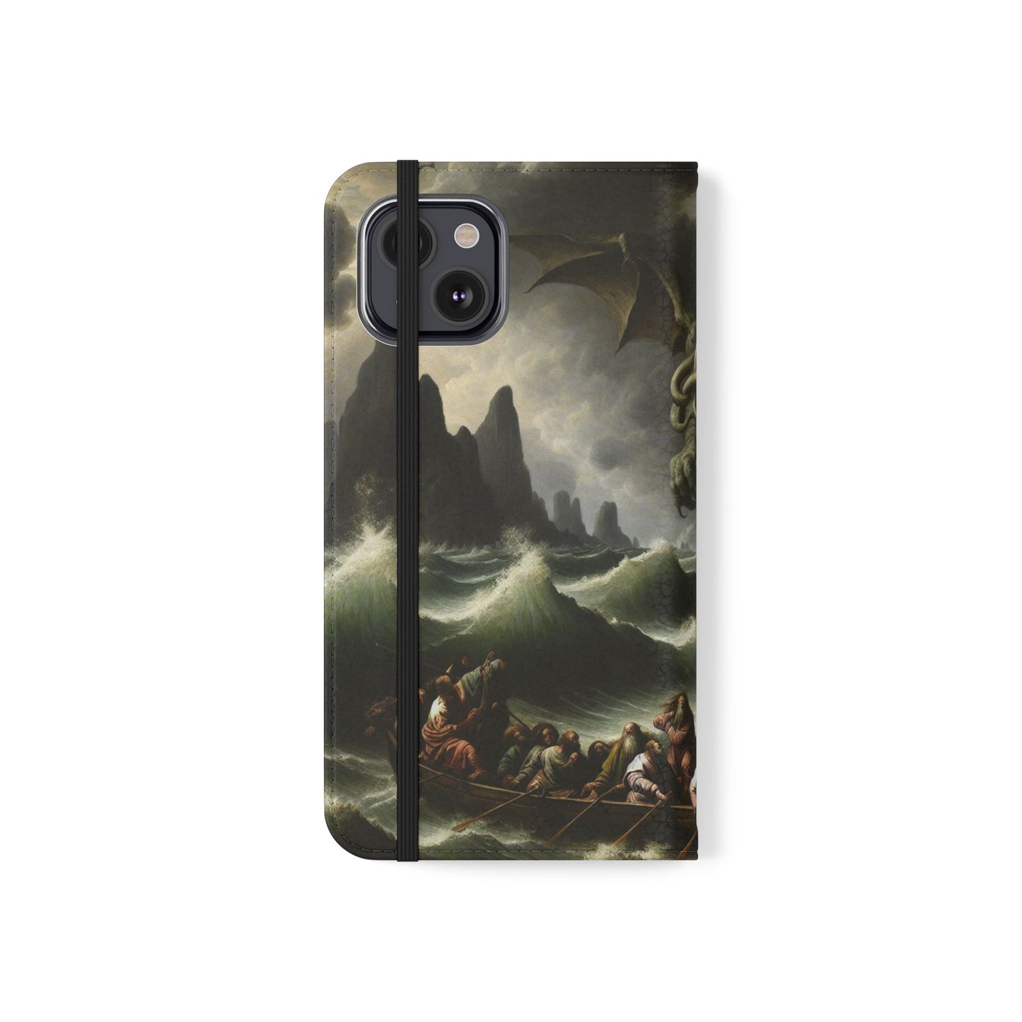 Cthulhu in the Storm Flip Cases for iPhones