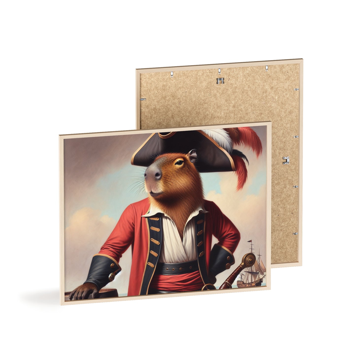 Framed Captain Capybara Poster