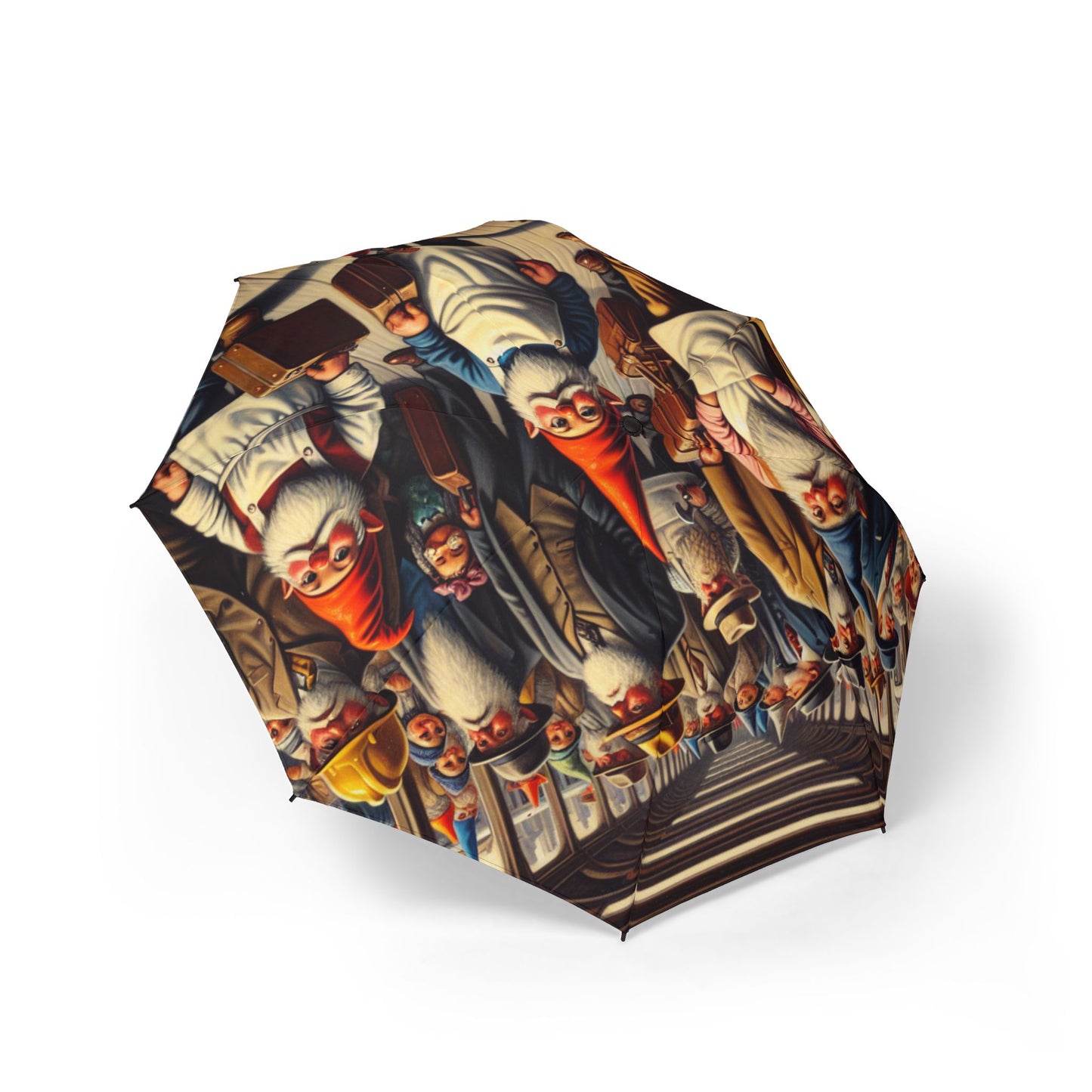 The Gnome-mute Home Semi-Automatic Foldable Umbrella