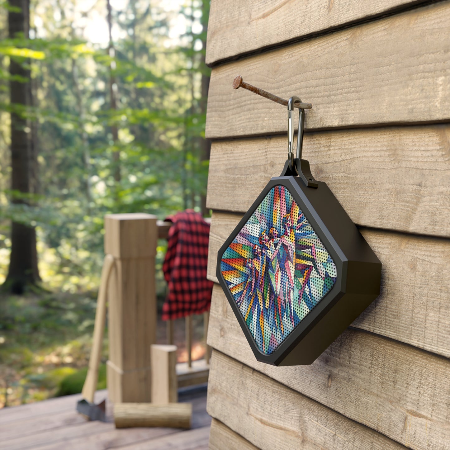 Outdoor Bluetooth Speaker with Picasso's Pixies Design