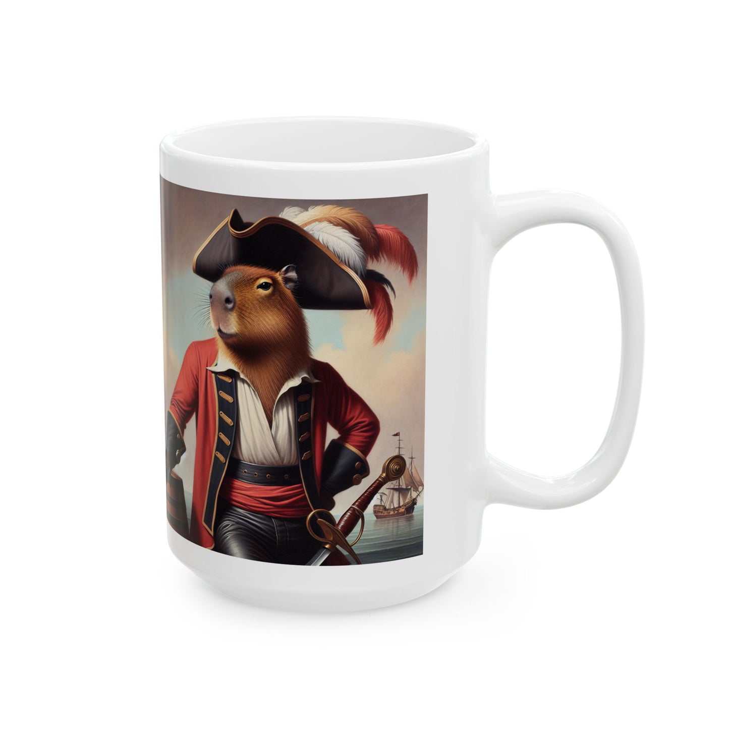 Captain Capybara Ceramic Mug