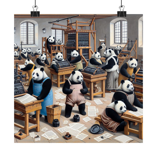 Printing Pandamonium Poster