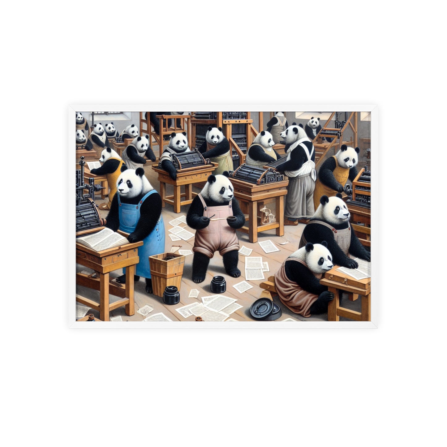 Framed Printing Pandamonium Poster