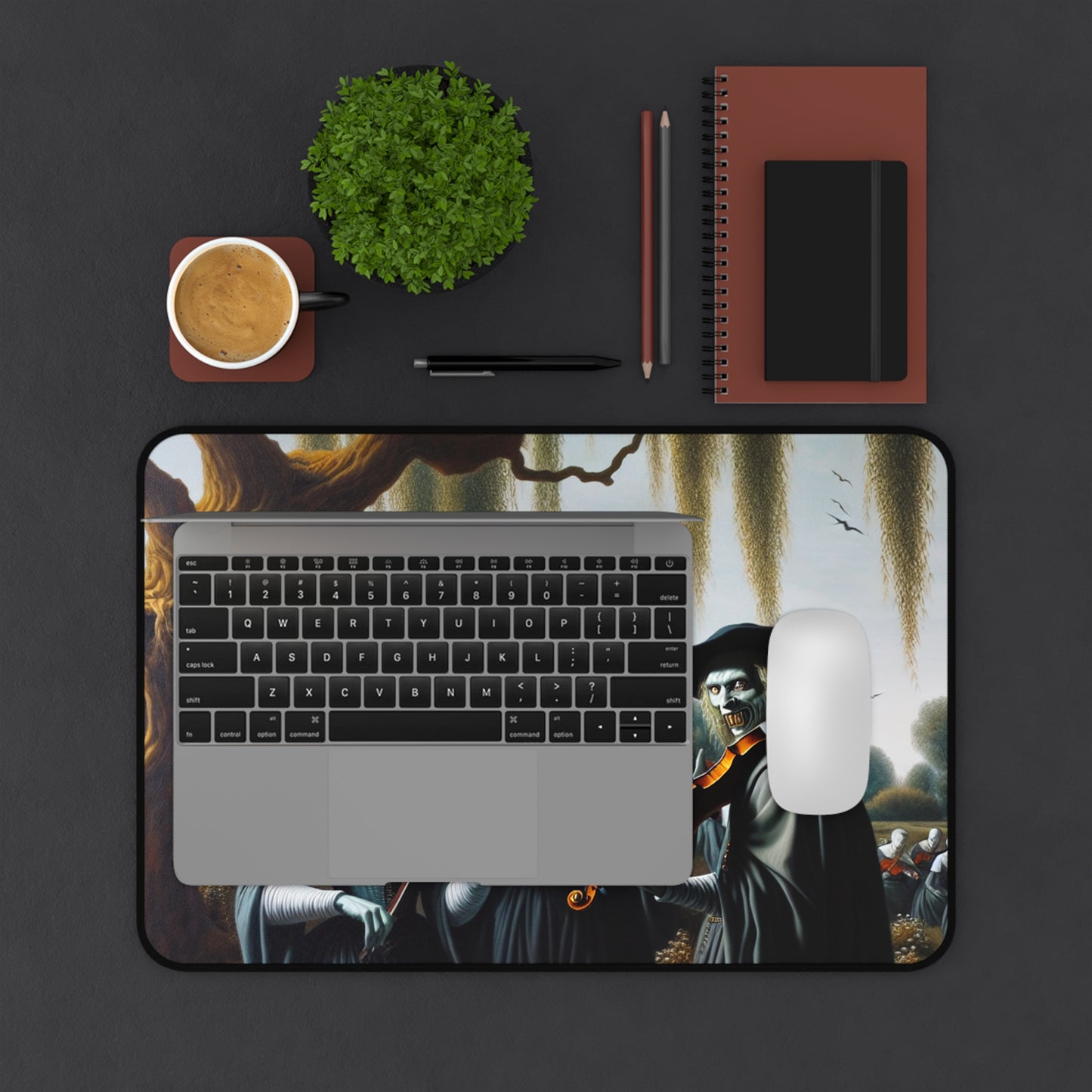 Vermeer's Vampire Violinists Desk Mat