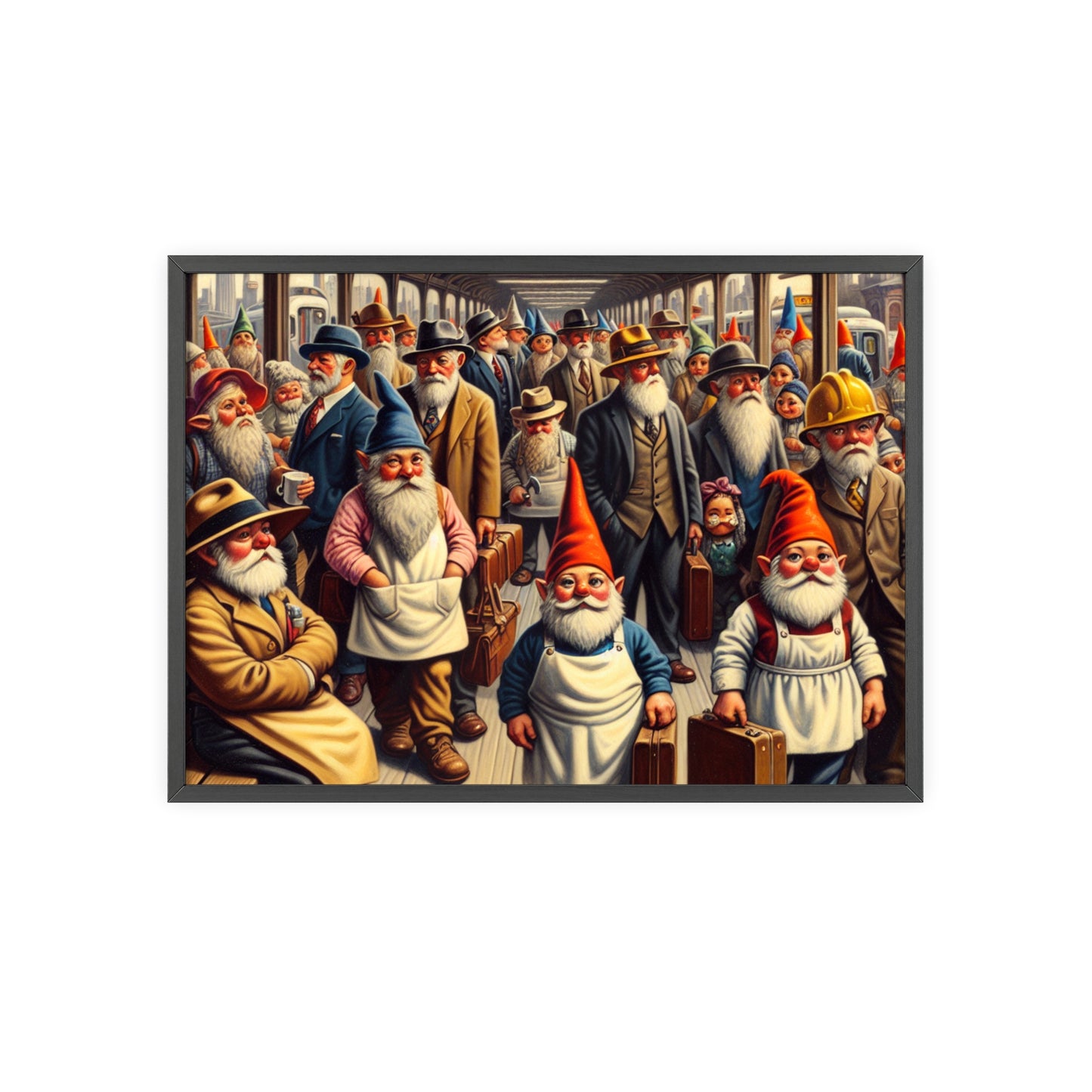 Framed The Gnome-mute Home Poster