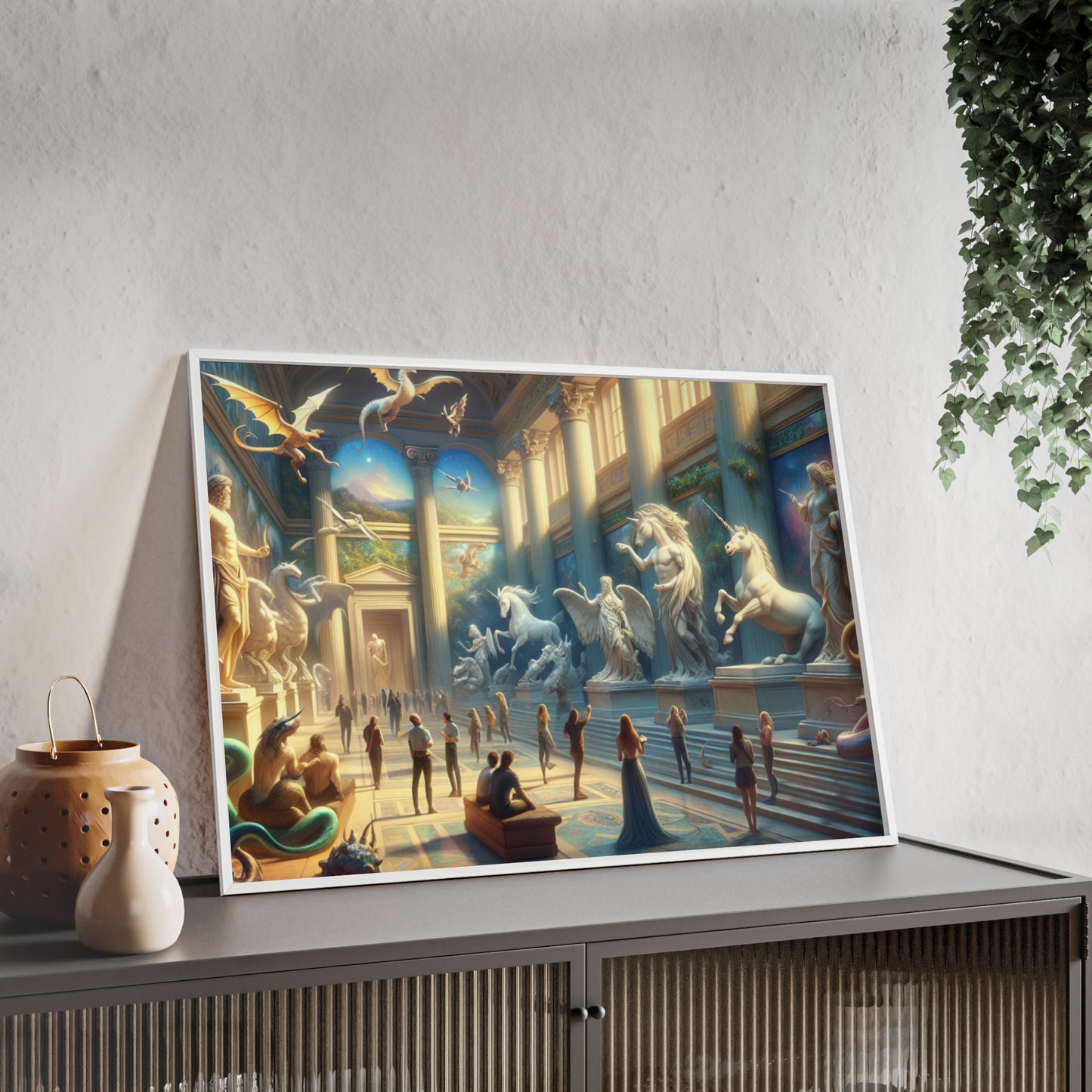 Framed Atlantis Atrium Poster