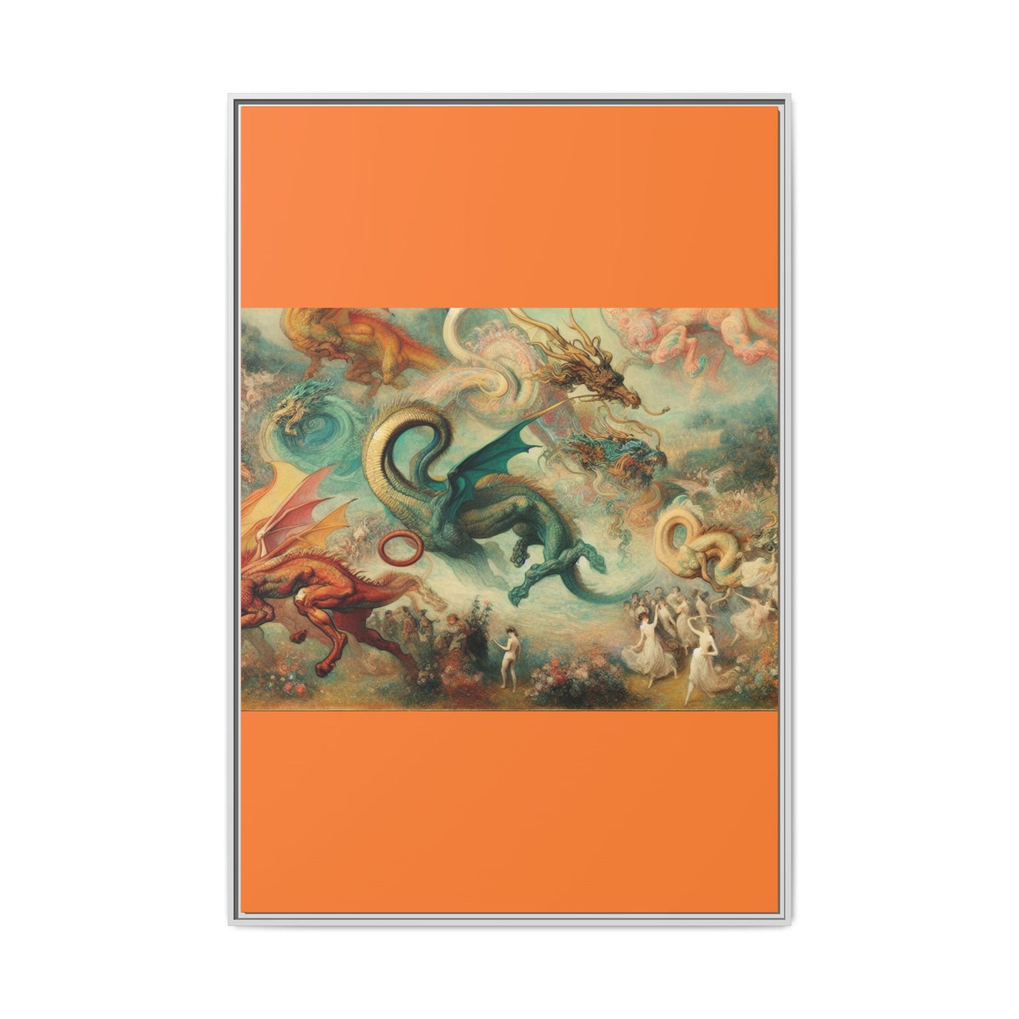 Degas Dreams of Dragons Canvas, Framed (Multi-color)