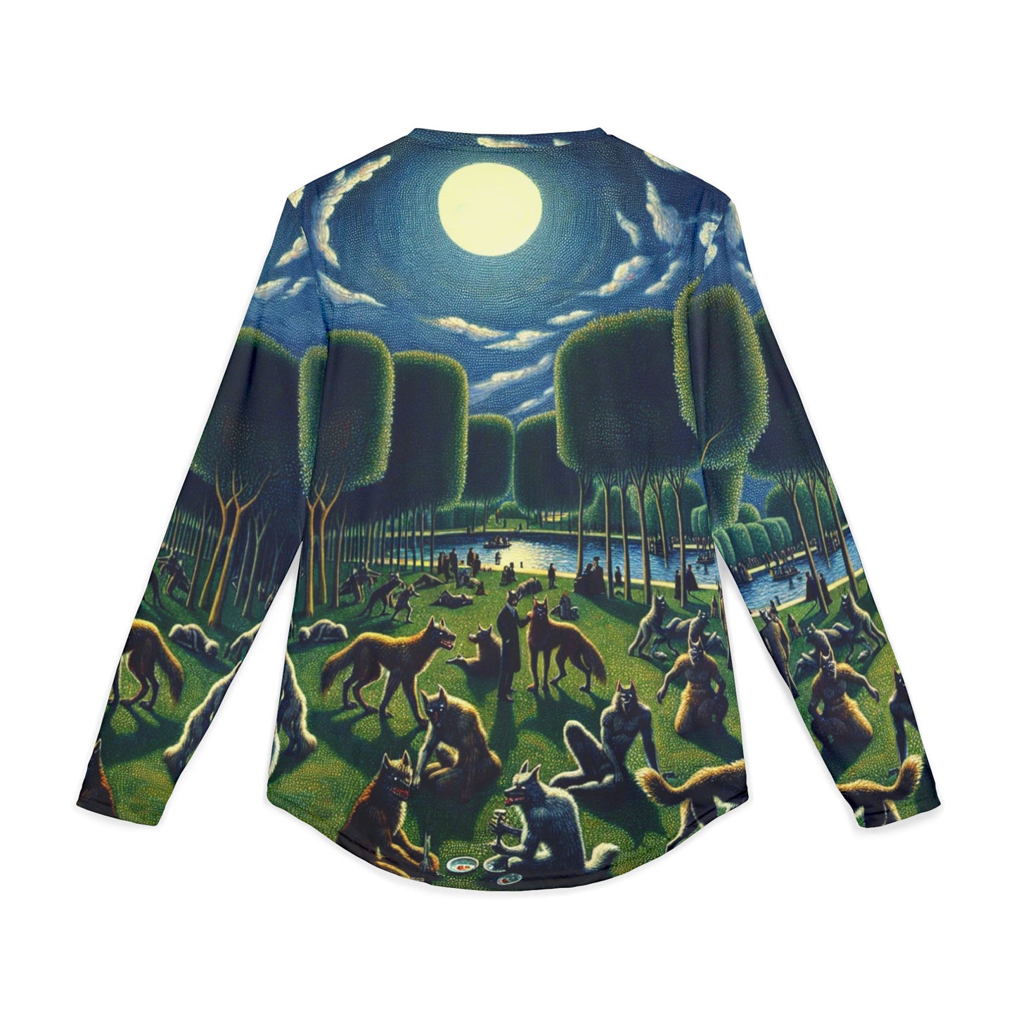 Werewolves at the Waterfront UV protecting All Over Print Long Sleeve Shirt