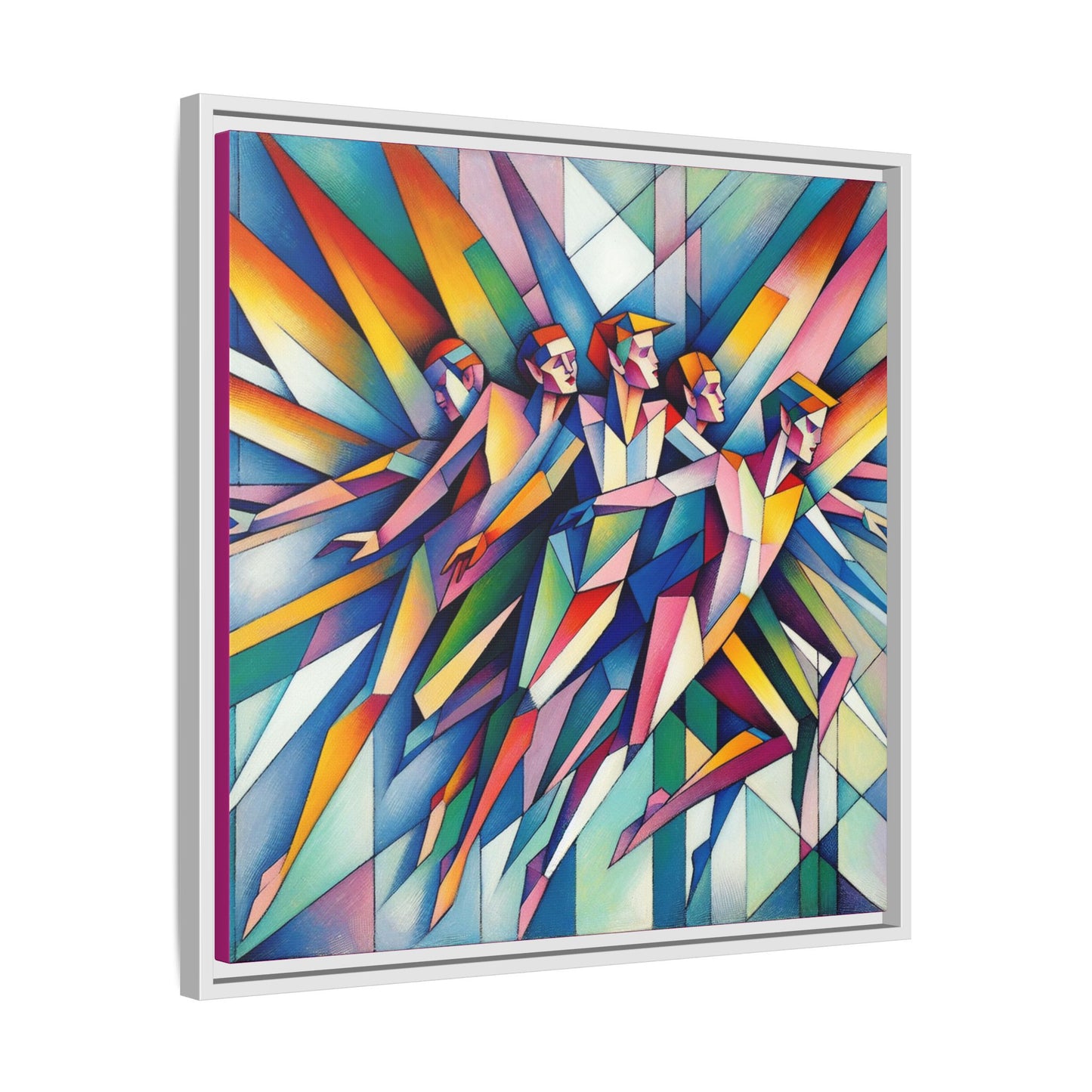 Picasso's Pixies Canvas, Framed (Multi-color)