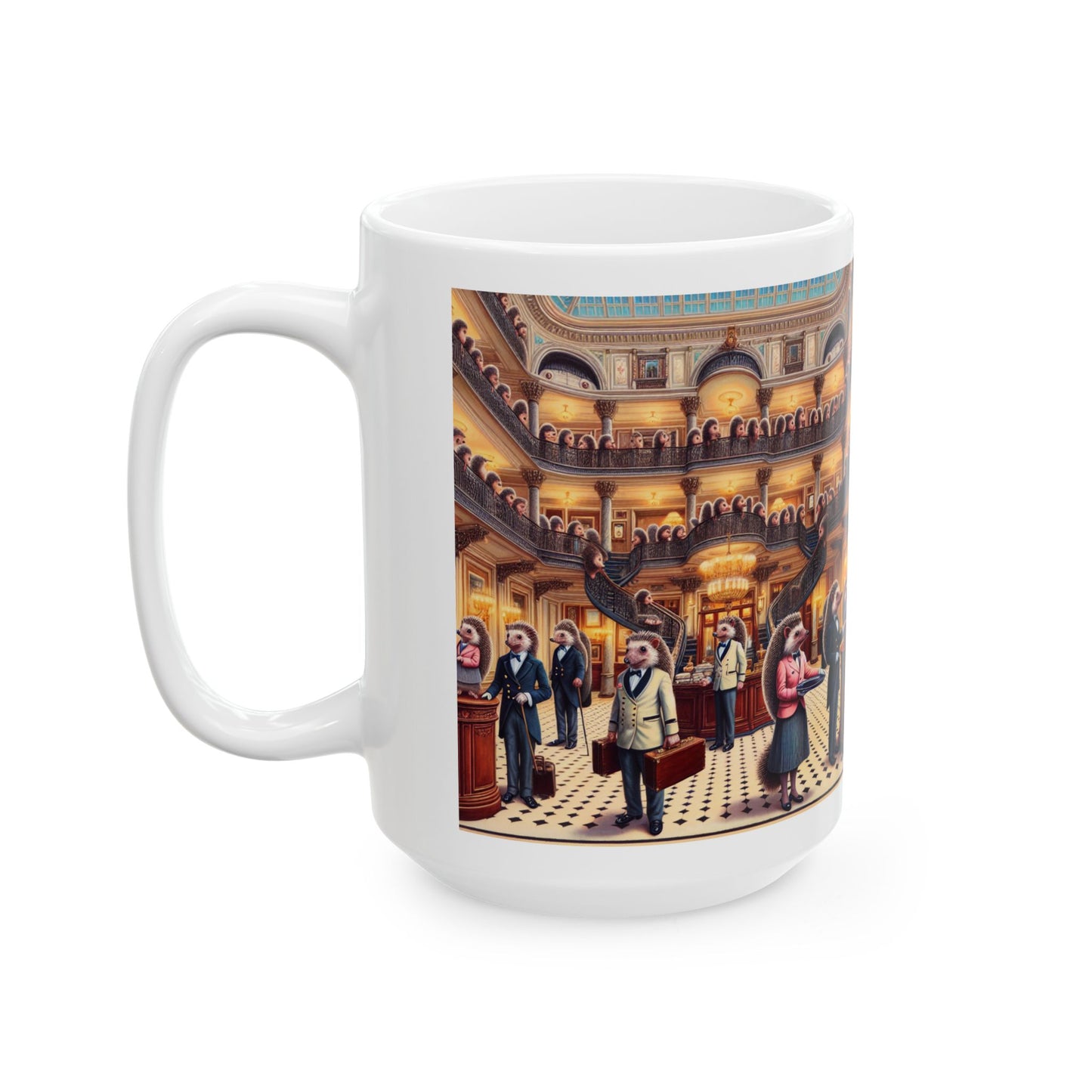 Hedgehog Hotel Ceramic Mug