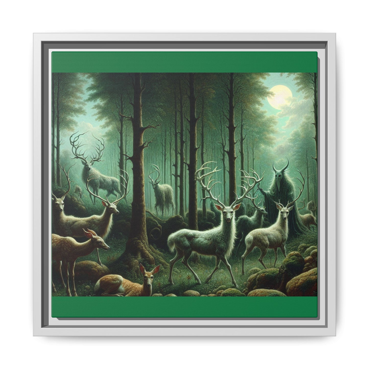 Wendigo Shepherd Canvas, Framed (Multi-color)