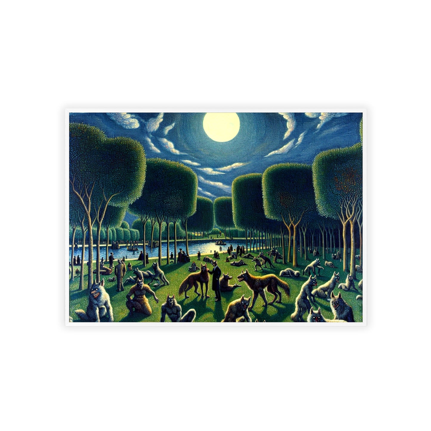 Framed Werewolves at the Waterfront Poster