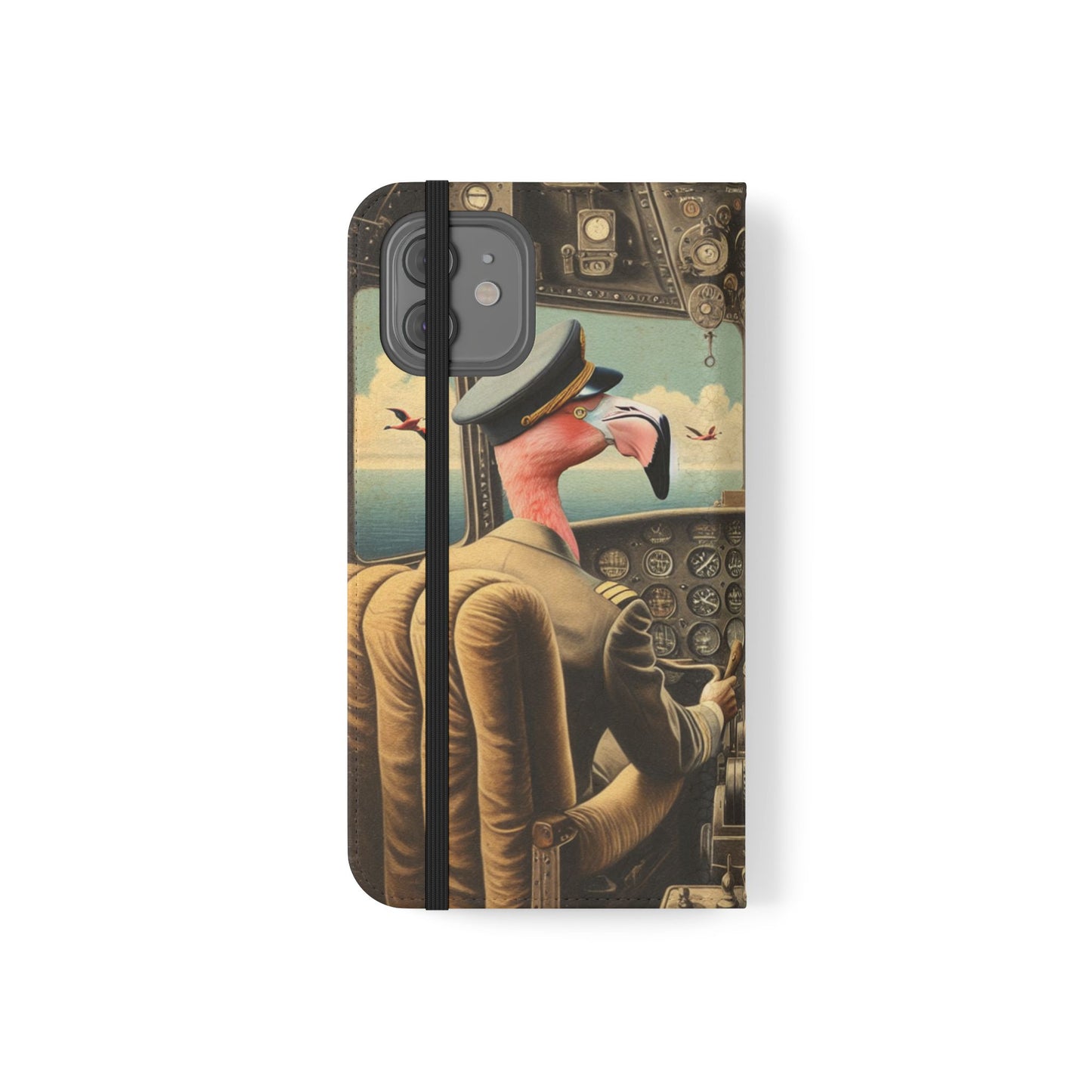 Flamingo Flight Deck Flip Case - iPhone/Galaxy