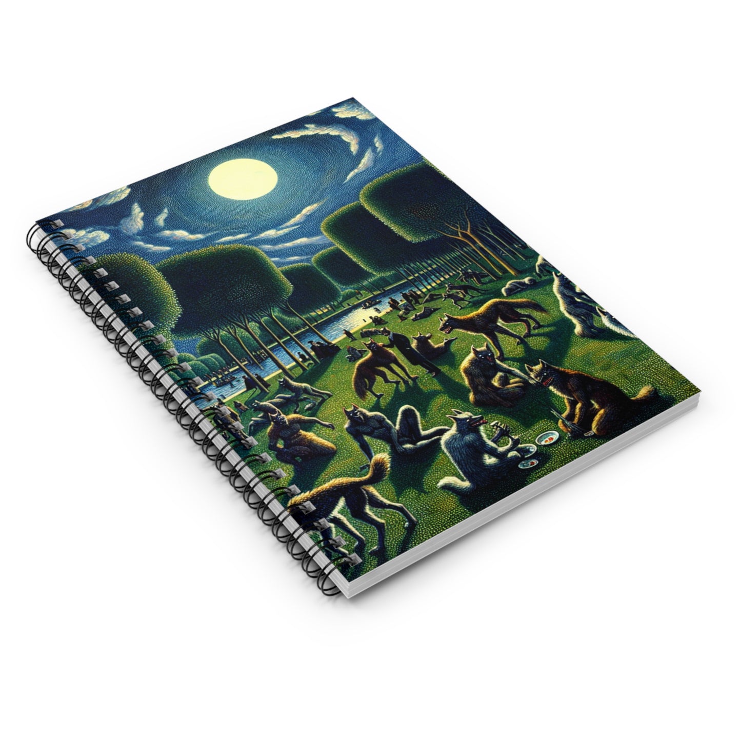 Werewolves at the Waterfront Spiral Notebook