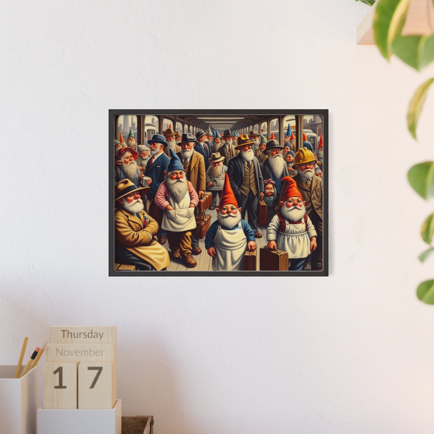 Framed The Gnome-mute Home Poster