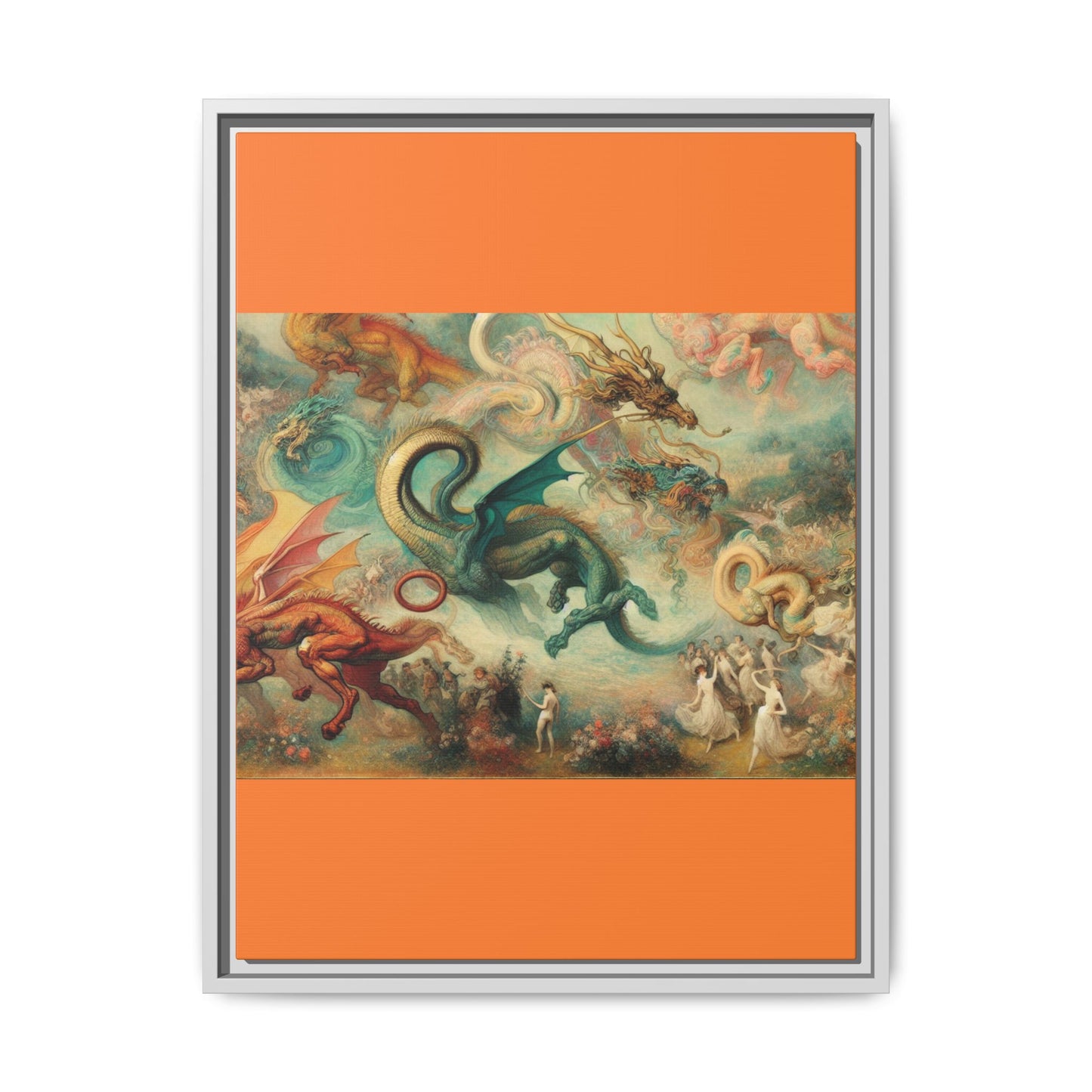 Degas Dreams of Dragons Canvas, Framed (Multi-color)