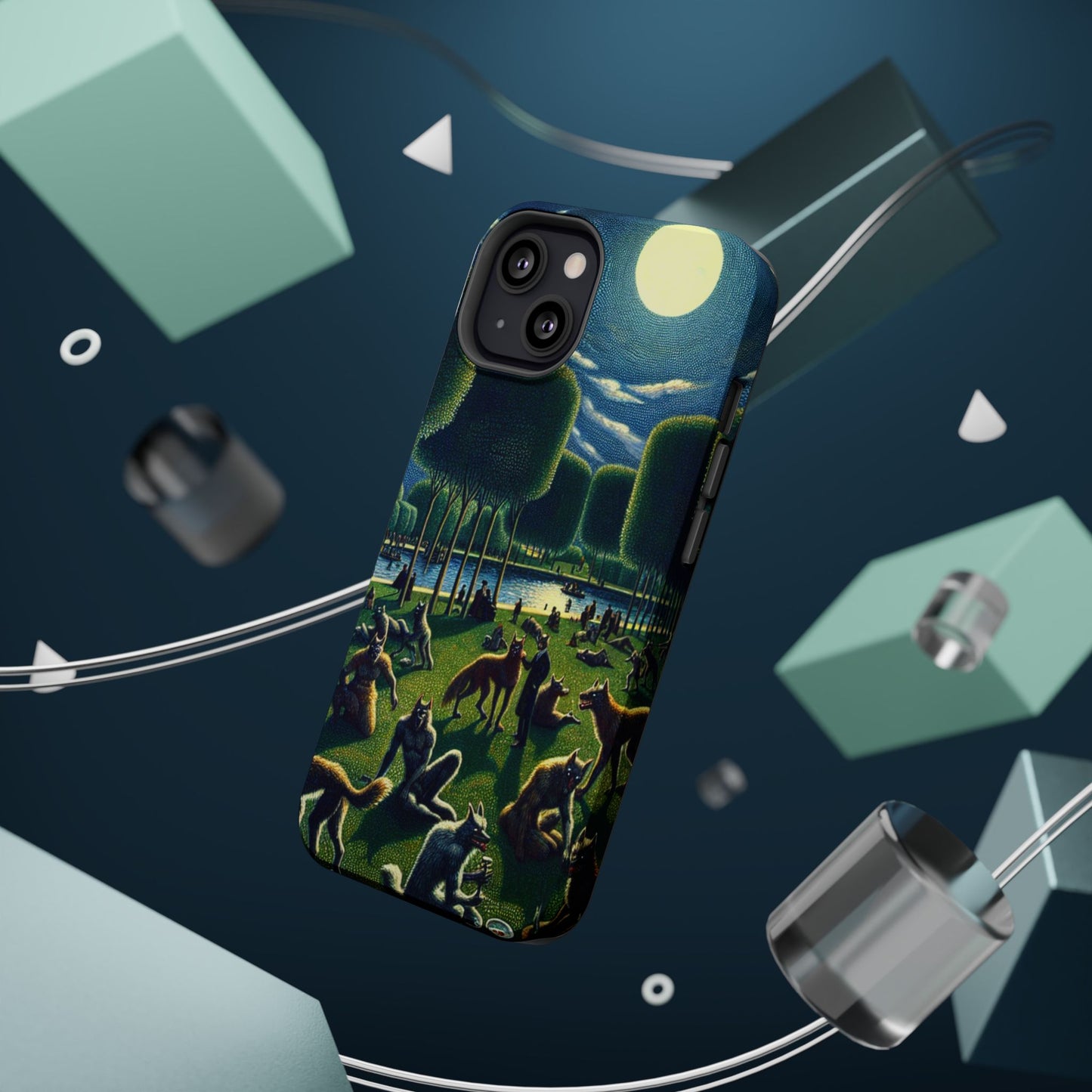 Werewolves at the Waterfront Magnetic iPhone Case