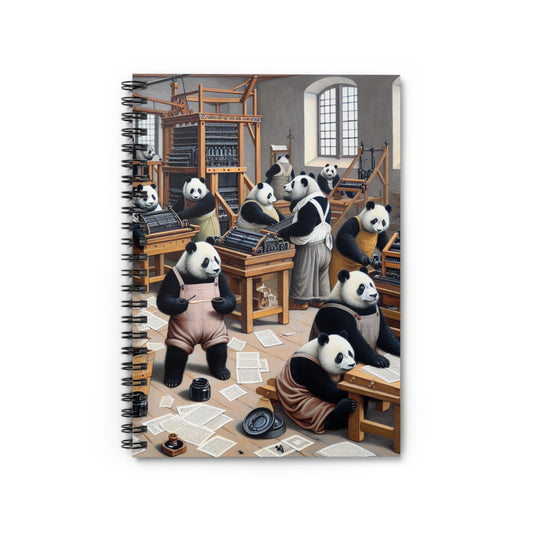 Printing Pandamonium Spiral Notebook