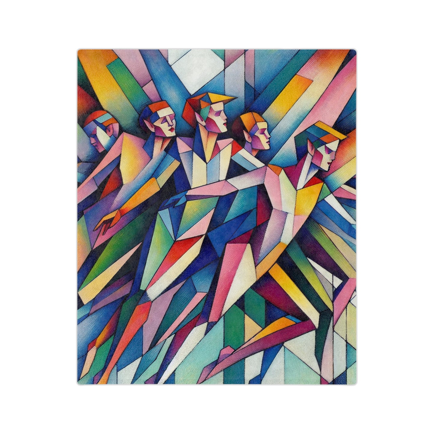 Picasso's Pixies Velveteen Microfiber Blanket