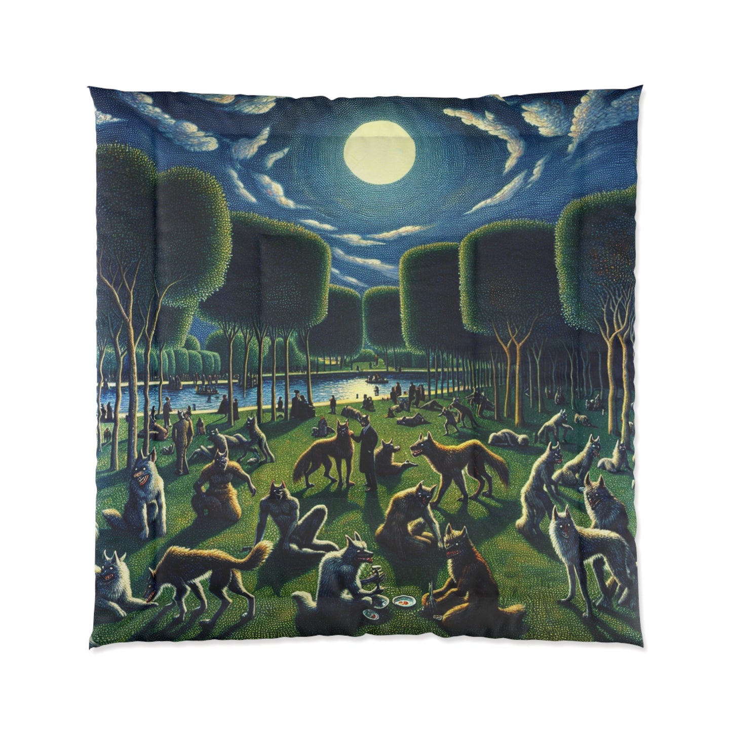 Werewolves at the Waterfront Comforter