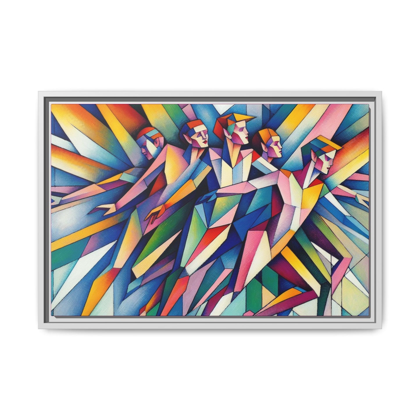 Picasso's Pixies Canvas, Framed (Multi-color)