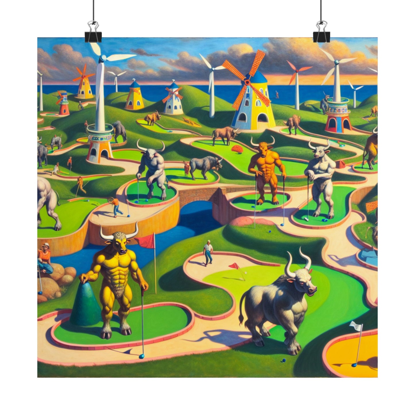 Mini-taur Golf Poster