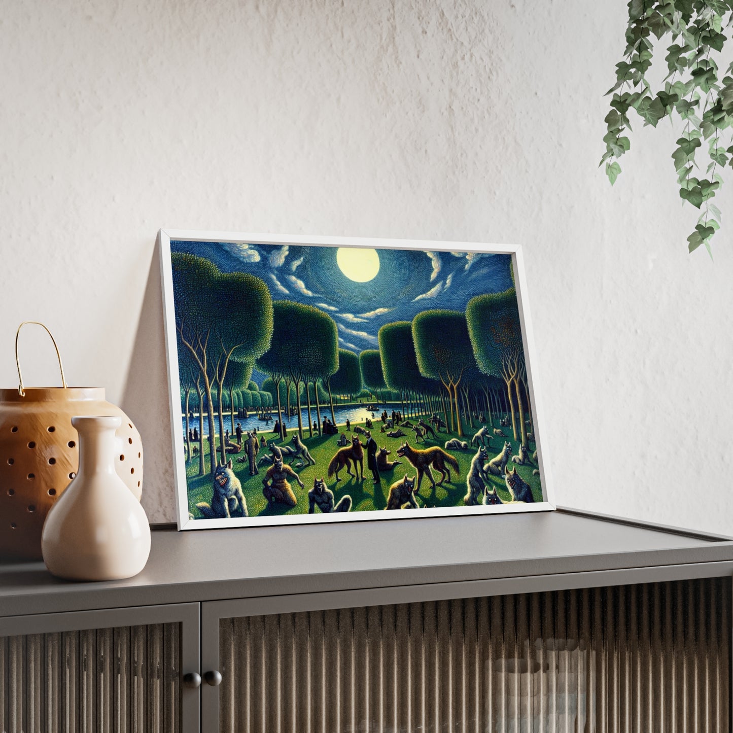 Framed Werewolves at the Waterfront Poster