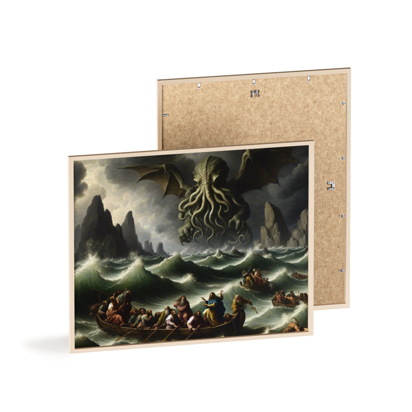 Framed Cthulhu in the Storm Poster