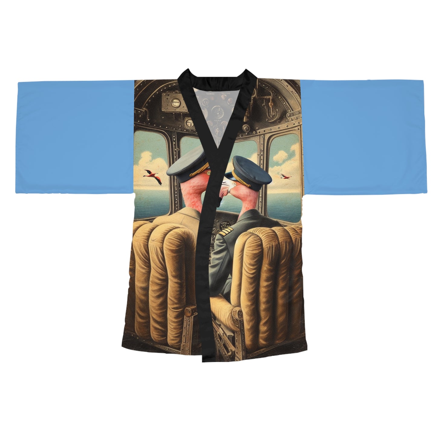 Flamingo Flight Deck Kimono Robe