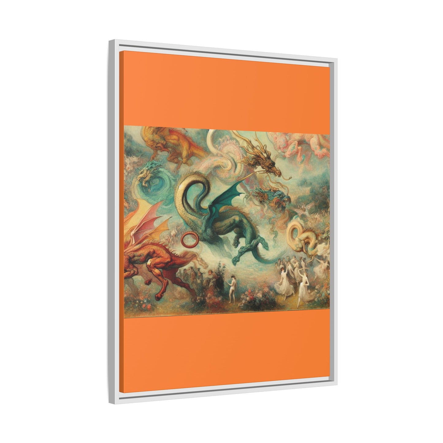 Degas Dreams of Dragons Canvas, Framed (Multi-color)