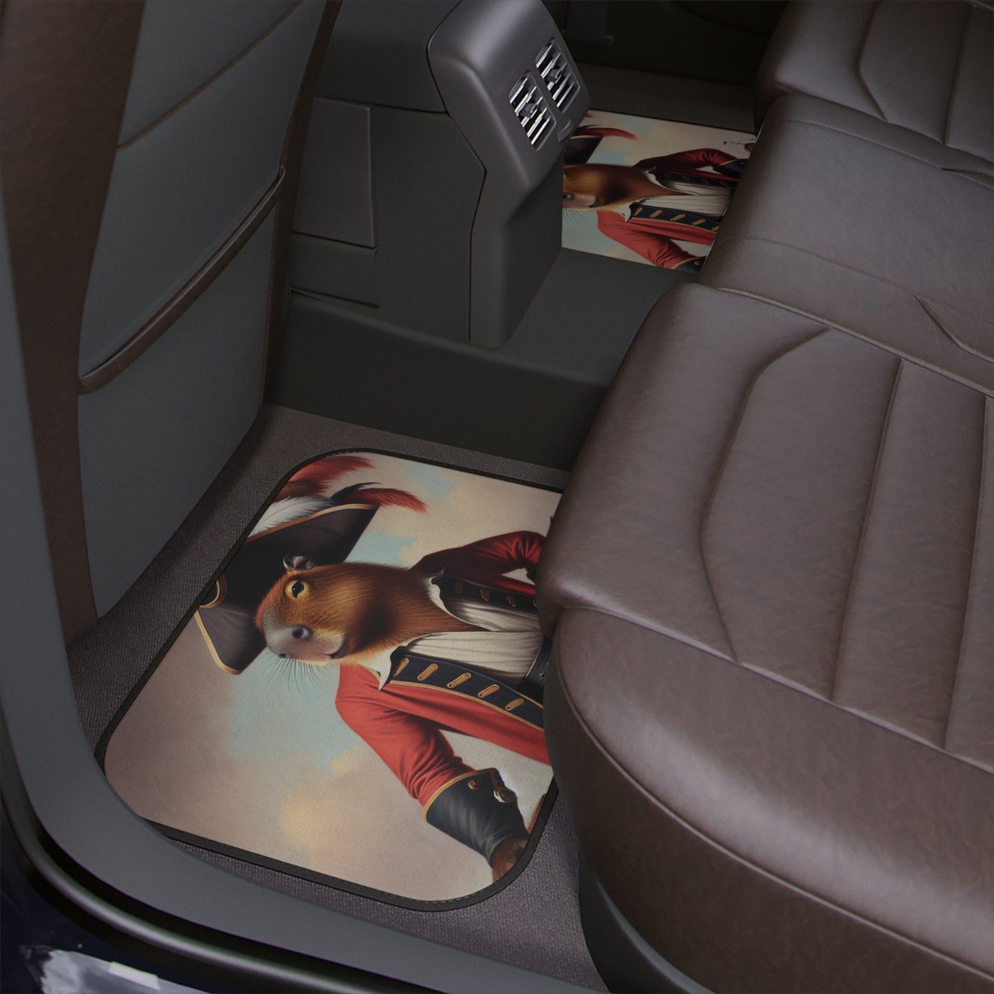 Captain Capybara Car Floor Mat