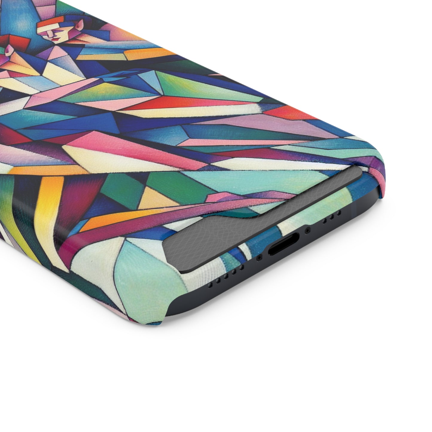 Picasso's Pixies Phone Case with Card Holder - IPHONE