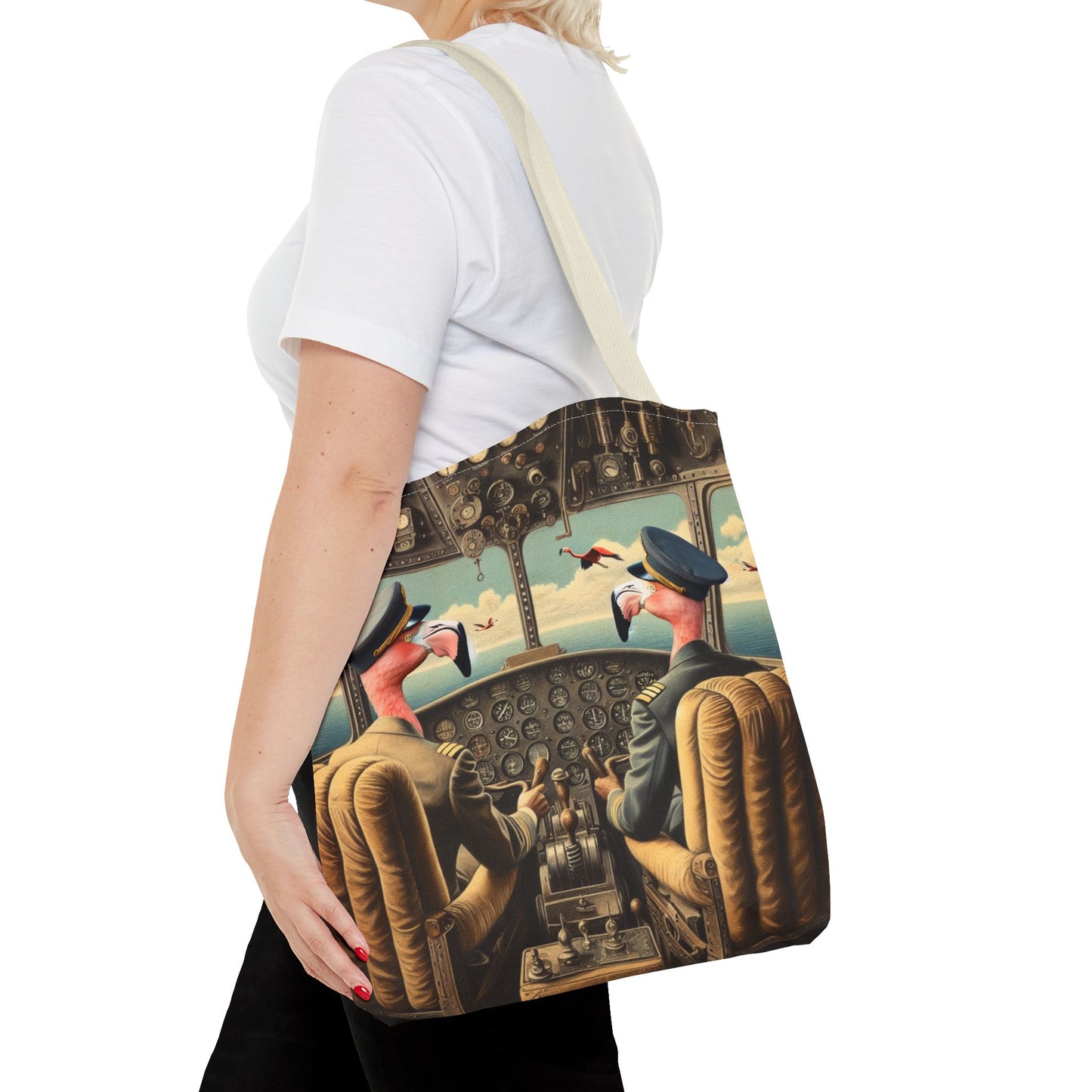 Flamingo Flight Deck Tote Bag