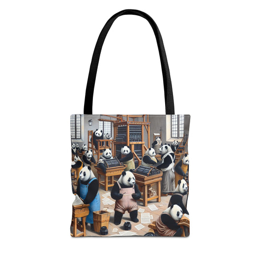 Printing Pandamonium Tote Bag