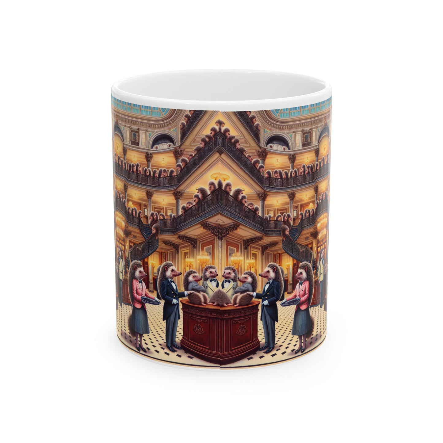 Hedgehog Hotel Ceramic Mug