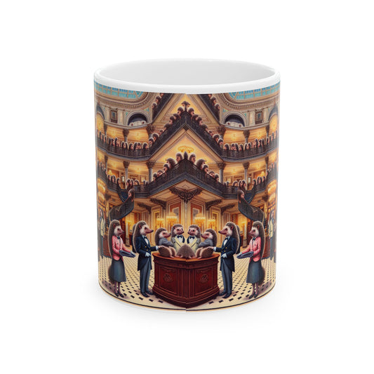 Hedgehog Hotel Ceramic Mug