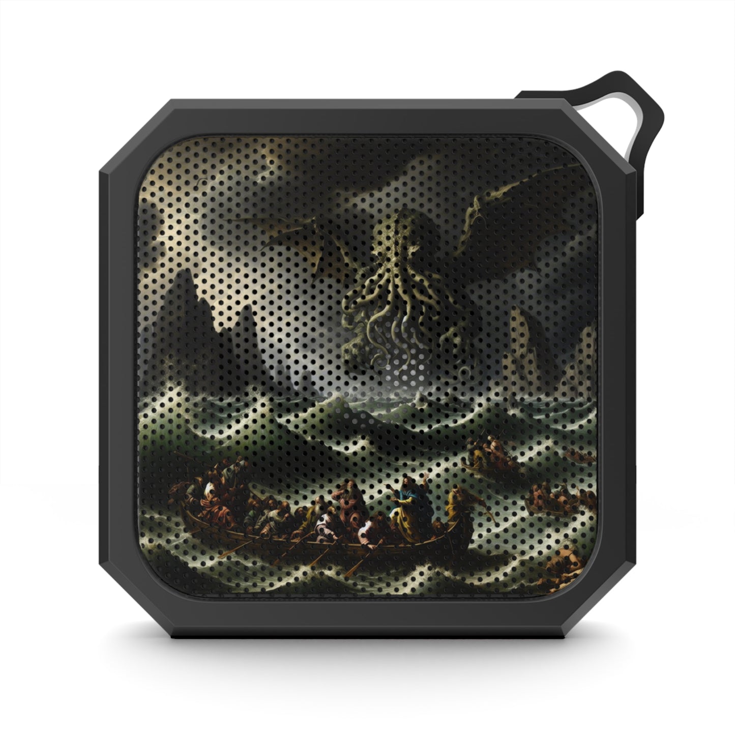 Outdoor Bluetooth Speaker with Cthulhu in the Storm Design