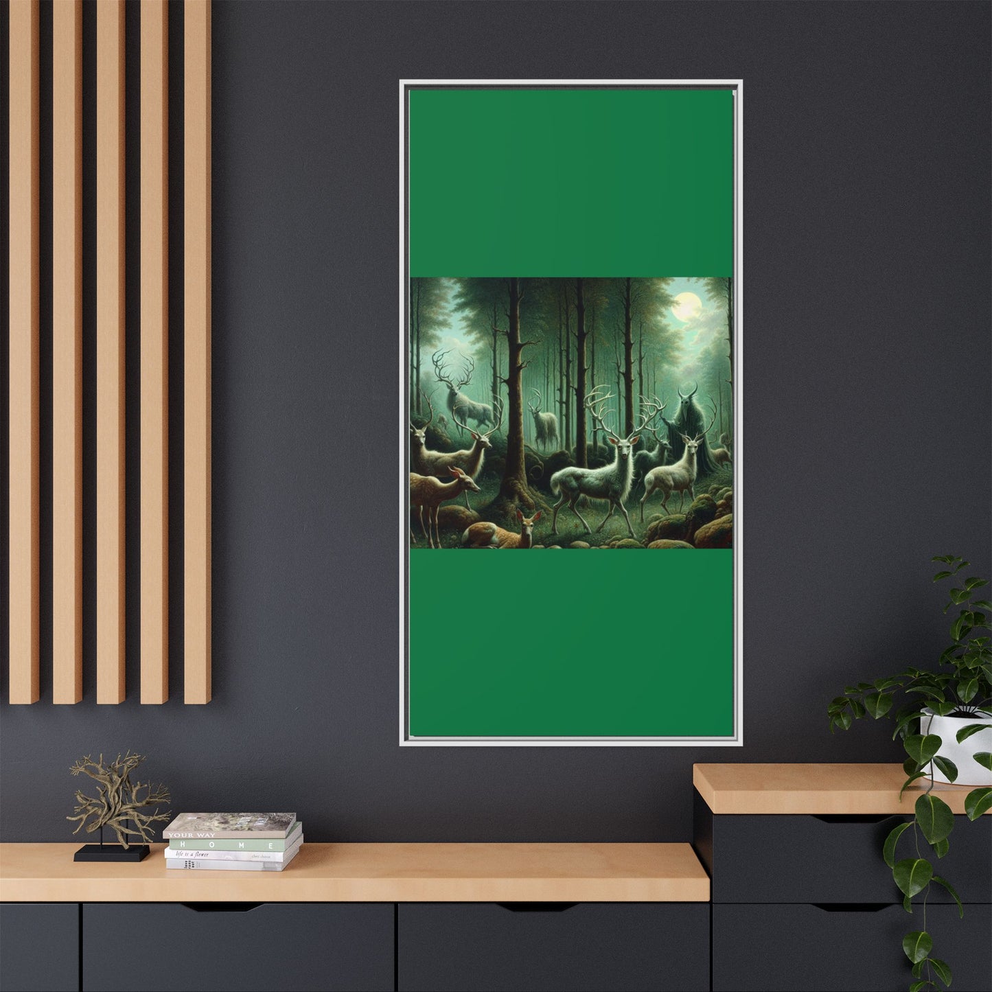 Wendigo Shepherd Canvas, Framed (Multi-color)