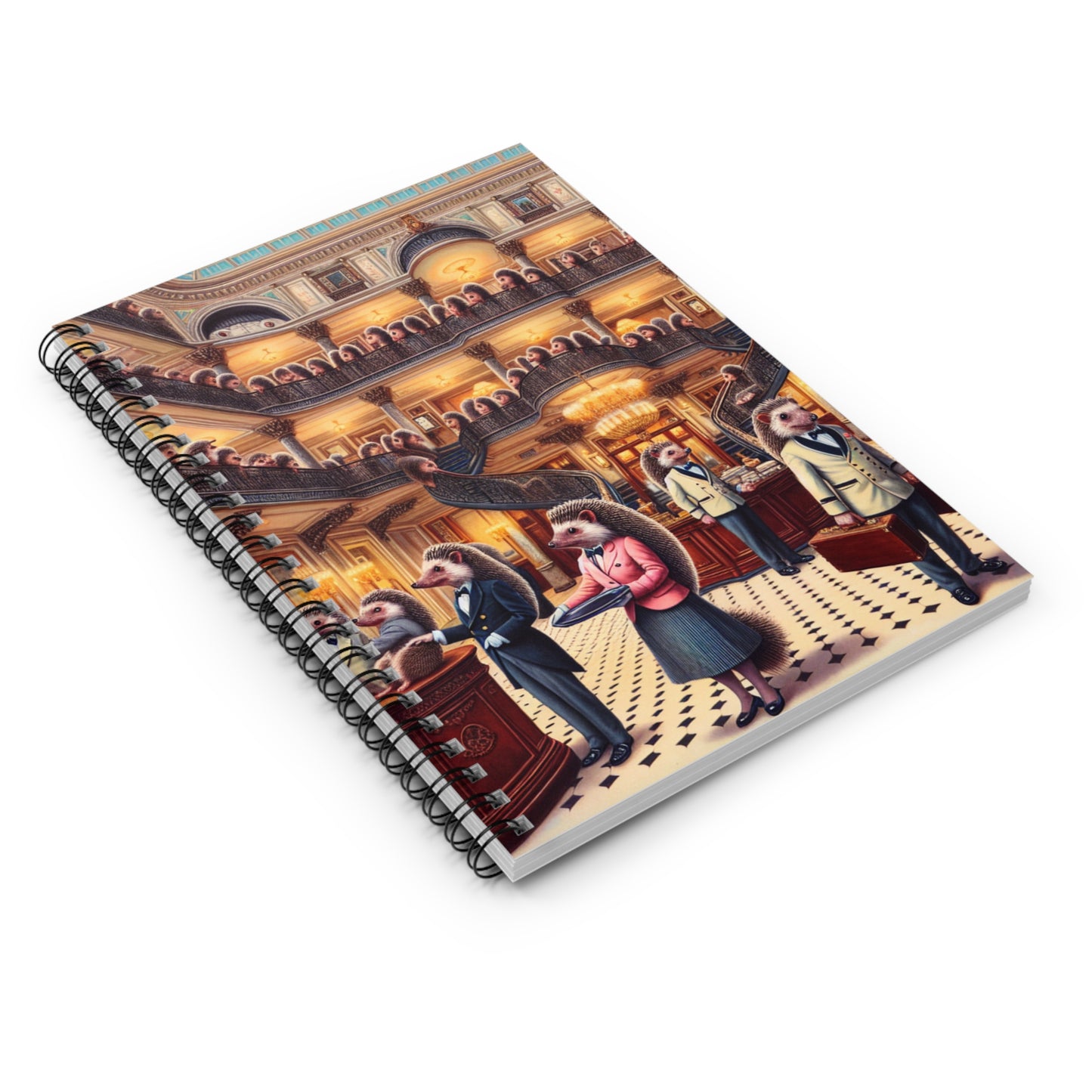 Hedgehog Hotel Spiral Notebook